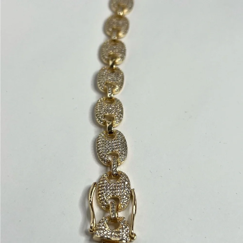 14k goldfilled puffer bracelet - Picture 3 of 4